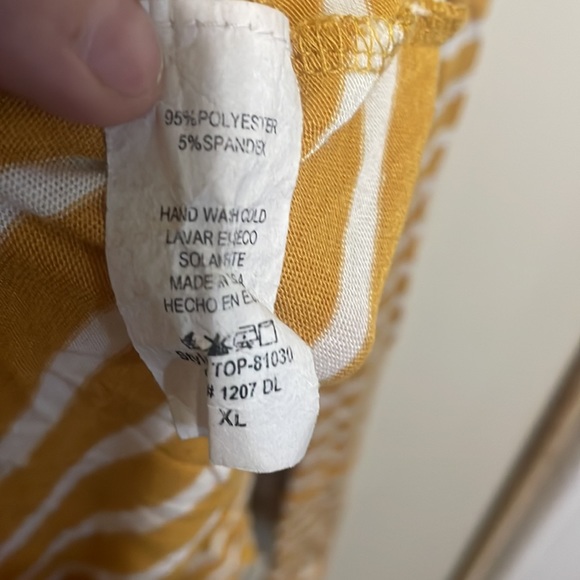 Like new mustard striped shirt - Picture 3 of 3